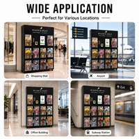 Máquina Expendedora Refrigerada Inteligente para Aeropuertos, Venta de Flores 24/7, Kiosco de Venta de Ramos Frescos con Pantalla Táctil