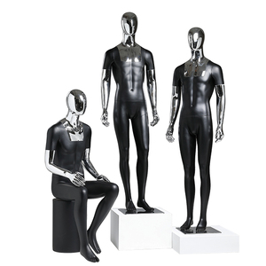 Vente en gros <span class=keywords><strong>Mannequin</strong></span> homme pour vêtements homme Affichage Chrome Silver Prix bon marché Poupée mannequins corps entier - Product Image 3