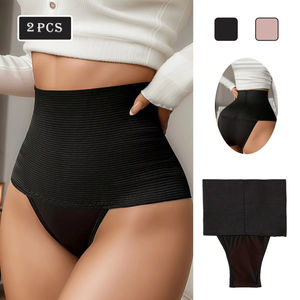 Femmes taille haute contrôle plus mince corps Shaper tongs élastiques intimes Shapewear culottes tongs taille haute <span class=keywords><strong>ventre</strong></span> <span class=keywords><strong>plat</strong></span> - Product Image 1