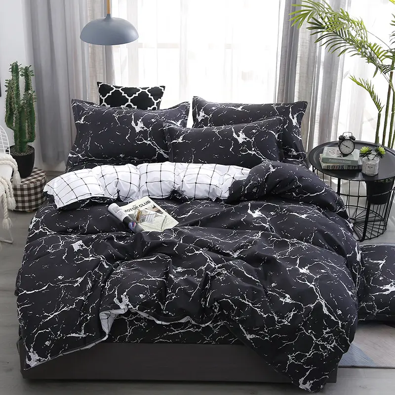 100% cotton bed sheets set brief bed cover duvet comforter sets