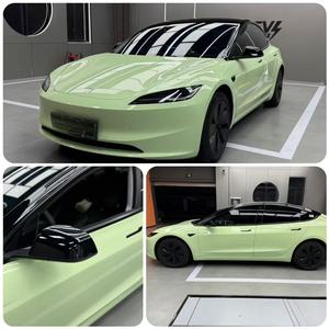 גליל סרט הגנה עצמי 7.5 מיל PVC/PET באיכות אמריקאית, לא מצהיב, בצבע ירוק אבוקדו - Product Image 2