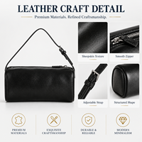 Sac à main en cuir de mouton véritable Baguette, pochette à poignée supérieure, sac à bandoulière pour femmes, logo personnalisé OEM ODM, vente en gros