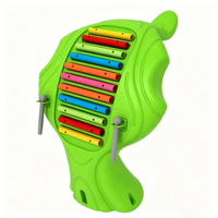 Children Plastic Indoor/Outdoor Musical Percussion Play Set Xylophone Drum Instrument for Public Amusement Park Play Equipment