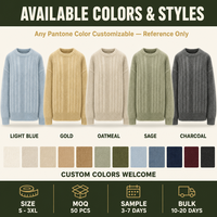 Pull en tricot d'hiver pour homme, design personnalisé - Marque privée OEM, chaud, séchage rapide et respirant