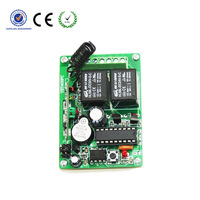 Commutateur de réception de télécommande de contrôleur de récepteur sans fil 2 voies DC12V/24V avec deux télécommandes