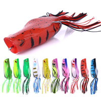 Vente chaude En Gros Pêche Doux Grenouille Leurre Basse Doux Corps Appâts 7CM 14G Grenouille Poisson-Chat Leurre