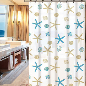 Cortinas de Baño de Diseño Mixto en Existencia de Fábrica, Cortinas de Ducha con Patrones Abstractos, Impermeables y Lavables - Product Image 5