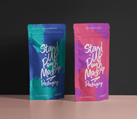 Sachet Doypack PE Imprimé Personnalisé Anti-Humidité avec Fermeture Éclair en Plastique pour Emballage de Café, Thé, Aliments pour Bébé et Aliments pour Animaux
