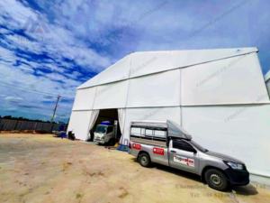 Carpa de Almacenamiento Grande de PVC Impermeable e Ignífuga de 20x50m para Todas las Estaciones, para Exposiciones, Almacenes, Fábricas y Uso en Exteriores - Product Image 3