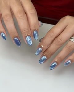 <span class=keywords><strong>Uñas</strong></span> Postizas de Cristal Arcoíris con Efecto Ojo de Gato, Efecto Magnético Multichrome sobre Base Transparente, <span class=keywords><strong>Acabado</strong></span> Holográfico que Cambia de Color - Product Image 2