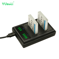 Chargeur de batterie double fente avec affichage LED pour batteries d'appareil photo Canon NB-6L NB-6LH Li-ion, station de charge rapide USB