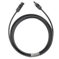 Câble connecteur solaire 10awg mâle à femelle fil de câble de panneau solaire rouge noir 3 \ 5 \ 10 \ 25 \ 50 pieds