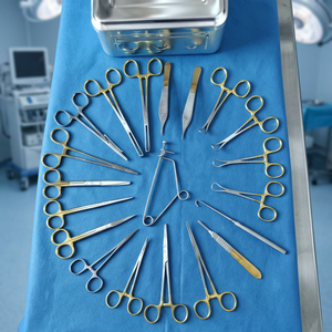 21 Pcs General Surgery Instrument Set Basic Surgical Scissors Forceps Manual Stainless Steel <b>Kit</b> with Sterilization Box BY ZUOL. - Product Image 4