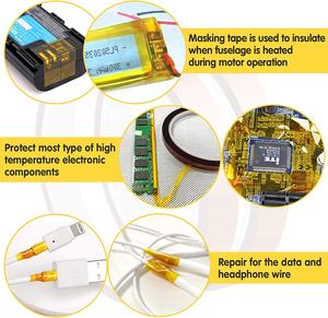 Ruban adhésif Krypton pour isolation <span class=keywords><strong>électrique</strong></span>, <span class=keywords><strong>scotch</strong></span> kapton, 10mm/50mm - Product Image 5