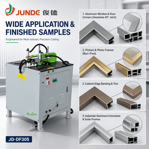 Machine de découpe CNC en aluminium JUNDE JD-DF305 2,2 kW à tête unique pour profilés de fenêtres/portes/cadres photo, 45/90 degrés - Product Image 3