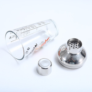 L Hot Selling Cocktail Shaker mit 400ml Edelstahl waage - Product Image 2