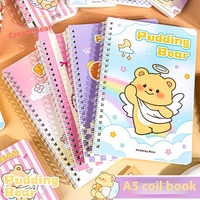Vente en gros Journal d'étudiant Cartoon Cute Cheap School Student A5 Spiral Cartoon Kawaii Cute Diary Notebook pour les filles