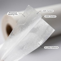 Rouleau de film de transfert thermique PET pour impression numérique DTF à encre blanche, pour le positionnement de strass sur vêtements, chaussures, sacs, pour usine