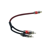 Câble RCA pour accessoires d'enceintes audio de voiture, 6 pieds, haute qualité, couleur transparente mate, prix de gros