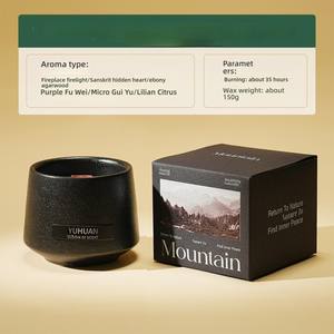 Idea de regalo de San Valentín fragante de gama alta para la decoración del hogar Núcleo de madera Aromaterapia Aceite vegetal Velas de cera de soja - Product Image 5