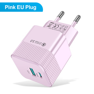 Đầy Màu sắc mini xách tay 25W 1U1C Bộ sạc QC3.0 PD sạc nhanh với EU chúng tôi KR cắm <span class=keywords><strong>USB</strong></span> Sạc <span class=keywords><strong>Adapter</strong></span> tường - Product Image 5