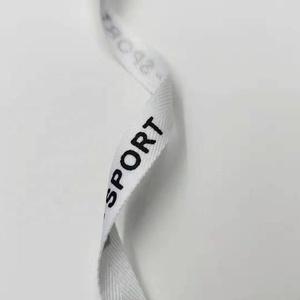 10mm rộng tùy chỉnh in logo hẹp Polyester dệt Băng xương cá băng cho hàng may mặc - Product Image 5