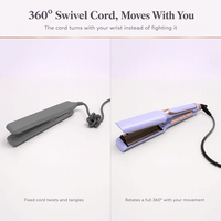 Lisseur de cheveux professionnel à plaques en céramique PTC, contrôle numérique de la température USB, chauffage rapide, portable, RV, ions négatifs