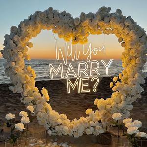 Enseigne au néon personnalisée qui m'épousera enseigne au néon avec logo en lettres pour fête de mariage en plein air - Product Image 4
