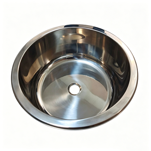 Fregadero de Barra Redondo de Doble Montaje con Diseño de Desbordamiento Seguro y Curvo, Personalizado, Impermeable, Apto para Autocaravanas, Yates y Automóviles - Product Image 4