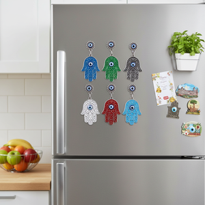 De aleación de Zinc de la mano y HamsaFlower en forma de colorido imán para el refrigerador de Turquía - Product Image 3