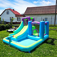 Château gonflable rebondissant, combinaisons de châteaux gonflables, équipement de location pour fêtes avec souffleur d'air pour carnaval
