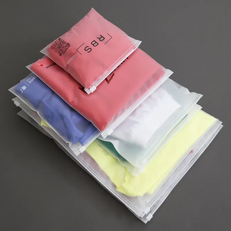 OEM/ODM Transparent Matt Ziplock Plastic Bags  Biodegradable Plastic OPP Bag With Zipper