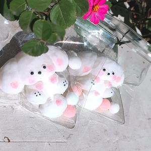 在庫あり 人気商品 スクイーズ ストレス解消おもちゃ 子供向け カワイイ イースターバニー ふわふわ もちもち フィジェット キュート 握る TPR製おもちゃ ふわふわ 餅のような犬 - Product Image 2