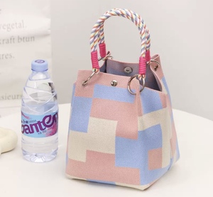 Factory Direct Supply <strong>Knitted</strong> <strong>Tote</strong> <strong>Bag</strong> Casual All-Purpose Large Capacity Geometric Series Handheld <strong>Bag</strong> - Product Image 4