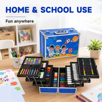 Ensemble de matériel artistique, ensemble de peinture 160 pièces pour enfants, boîte de couleurs pour enfants, ensembles de coloriage professionnels LT73400