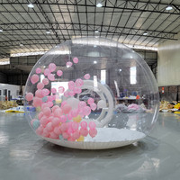 Dôme gonflable publicitaire transparent pour artiste, tente bulle gonflable