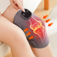 LJ Factory Individuelles LOGO Unterstützende Gelenkstütze Kabelloser Elektrischer Kniemassager mit Mehreren Stufen Thermische Massage mit Vibrationen und Wärmefunktion