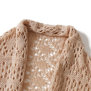Amzn AE fb eb tiktok <span class=keywords><strong>Shein</strong></span> Gros Mode Casual À Franges Style Bohème Longue Ajouré Creux Tricot <span class=keywords><strong>Cardigan</strong></span> pour les femmes - Product Image 5