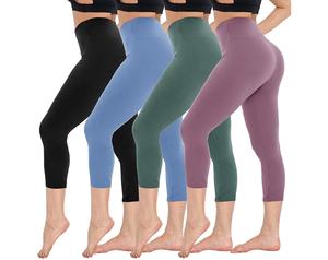 Vente en gros Pantalons de course à pied taille haute pêche pour femme Leggings de yoga teintés sexy gym fitness - Product Image 2