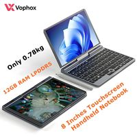 Mini PC portable VX8 8 pouces, ultra-portable, ordinateur portable convertible, tablette de poche, divertissement en voyage, famille, écran tactile, netbook