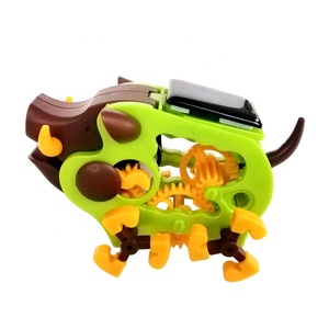 Juguete de robot solar para niños, juguete educativo con diseño de cerdo, jabalí salvaje, cerdo puercoespín - Product Image 1