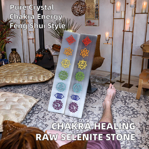 Losa de Selenita Pulida Xiangfu Feng Shui, Piedras de Cristal Curativas de los 7 Chakras - Product Image 2