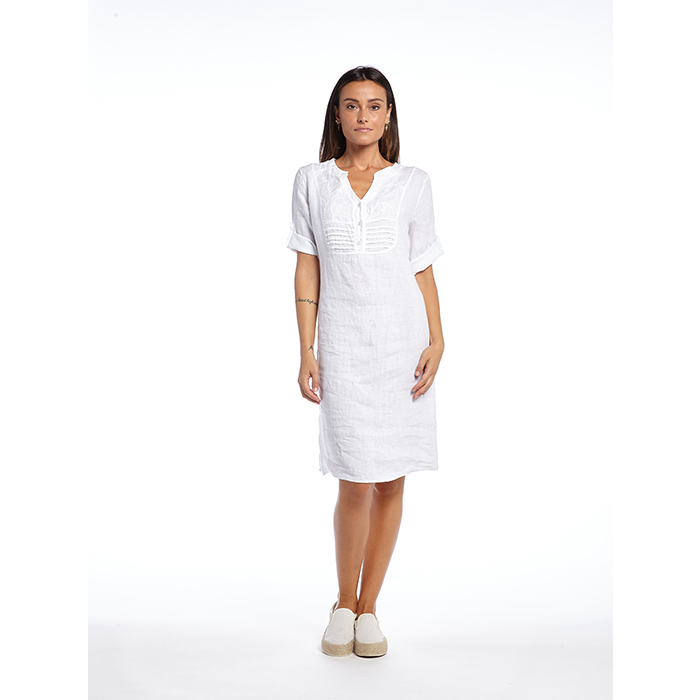 Wholesale Women Italy Linen Dress Prato Italy Clothing