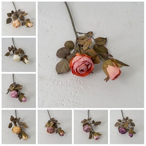 CallaFloral Flor Artificial de Rosa Seca de Doble Cabeza MW66014, Decoración para Interiores del Hogar, Accesorios para Bodas - Product Image 3