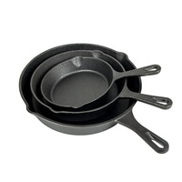 Ensembles de batterie de cuisine en fonte en gros, poêles à sauter, poêles à frire métalliques, directement des fabricants
