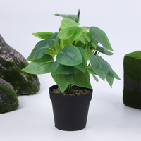 Plantes Artificielles en Gros de Haute Qualité, Écologiques, Toucher Naturel, Grandes Feuilles Vertes en Plastique pour Clôture