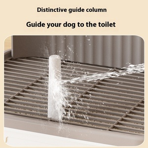 Pequeno Médio-Sized <span class=keywords><strong>Dog</strong></span> Teddy Drawer Tipo Cocô Scooper Anti-Splash Toilet Plástico Artefato Eco-Friendly Anti-excremento Urina - Product Image 3