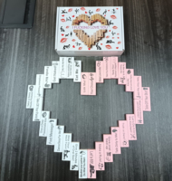Nouveau jeu créatif en bois sur le thème de l'amour : Tour à empiler pour couples, jeu de blocs à empiler, jeu de nuit pour couples, jeu de bars