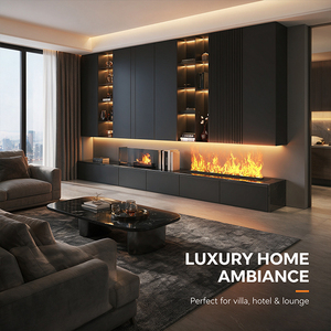 <span class=keywords><strong>Chimenea</strong></span> <span class=keywords><strong>Eléctrica</strong></span> Moderna 3D con Vapor de Agua, Control por Aplicación, Estilo <span class=keywords><strong>Opti</strong></span>-<span class=keywords><strong>Myst</strong></span>, <span class=keywords><strong>Chimenea</strong></span> Inteligente de Pared para Hogar y Hotel - Product Image 5