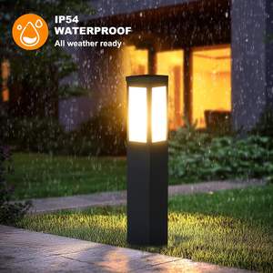 Lámpara de Jardín Moderna para Exteriores, IP65, Solar, de Aleación de Aluminio, Decorativa, para Caminos, Césped, LED, con Doble Temperatura de Color - Product Image 2